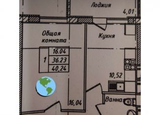 Продаю 1-комнатную квартиру, 42 м2, Ставрополь, улица Чапаева, 4/1Б, ЖК Семейный