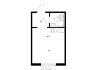 Продаю квартиру студию, 23.5 м2, Москва, станция Перерва, Люблинская улица, 78к2