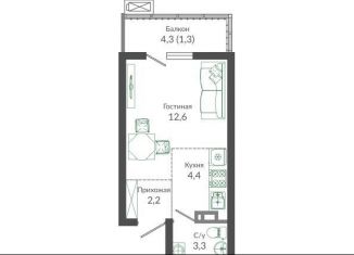 Продажа квартиры студии, 23.8 м2, Сочи, ЖК Флора, улица Искры, 66/9к1