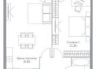 Продается однокомнатная квартира, 74.8 м2, Москва, проспект Мира, 95, проспект Мира
