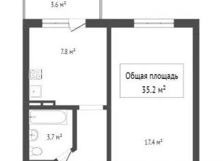 Продаю 1-комнатную квартиру, 35.2 м2, Барнаул, Северный Власихинский проезд, 112