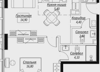 Продажа 1-ком. квартиры, 48.2 м2, Москва, жилой комплекс Слава, к1, метро Белорусская