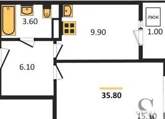 Продам однокомнатную квартиру, 35.8 м2, Новосибирск, Калининский район