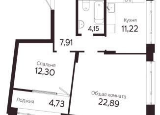 Продажа двухкомнатной квартиры, 63 м2, Томск, Комсомольский проспект, 48, Советский район