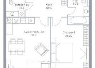 Продаю 1-комнатную квартиру, 74.6 м2, Москва, метро Алексеевская, проспект Мира, 95