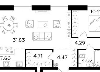 Продается 3-ком. квартира, 92 м2, Москва, метро Автозаводская, Симоновская набережная, 1с24