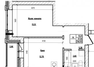 Продается 1-ком. квартира, 37.5 м2, Новосибирск, ЖК На Шоссейной