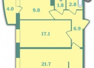 2-ком. квартира на продажу, 61.3 м2, посёлок Парголово, Тихоокеанская улица, 1к2, ЖК Парголово