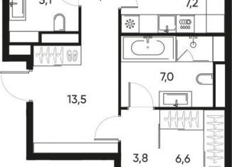 Продам трехкомнатную квартиру, 90.2 м2, Москва, Полковая улица, 1с7, станция Савёловская