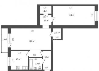 Продажа 2-комнатной квартиры, 49.7 м2, Самара, проспект Карла Маркса, 203, метро Спортивная