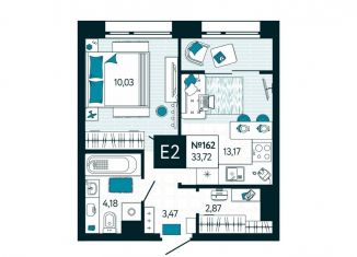Продажа однокомнатной квартиры, 33.7 м2, Тульская область