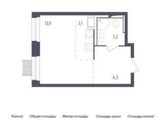 Продам квартиру студию, 25.6 м2, Мытищи, ЖК Мытищи Парк, жилой комплекс Мытищи Парк, к4