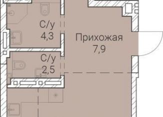 1-ком. квартира на продажу, 68.1 м2, Новосибирск, Овражная улица, 2А, метро Гагаринская