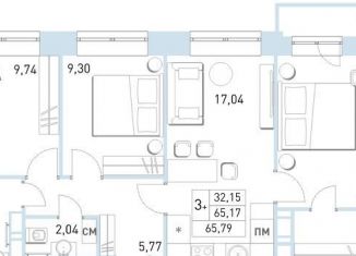 Продается 4-комнатная квартира, 65.8 м2, Балашиха, жилой комплекс Столичный, к23