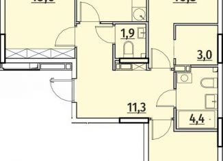 Продаю 3-комнатную квартиру, 87.5 м2, Чебоксары, ЖК Олимп, улица Энергетиков, поз4