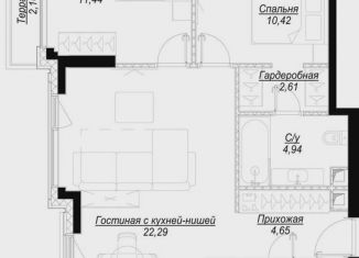Продам 2-комнатную квартиру, 70.1 м2, Москва, 1-й Сетуньский проезд, вл6, станция Кутузовская