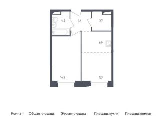 2-комнатная квартира на продажу, 43 м2, рабочий посёлок Заречье, жилой комплекс Заречье Парк, к2.1
