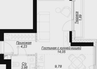 Продается квартира студия, 32.6 м2, Москва, 1-й Сетуньский проезд, вл6, станция Кутузовская