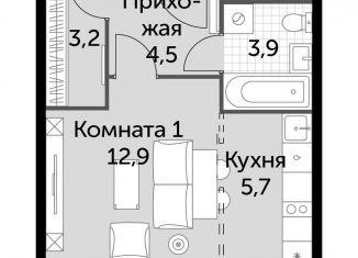 Продается квартира студия, 30.2 м2, посёлок Развилка, ЖК Римский