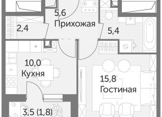 Продам однокомнатную квартиру, 41 м2, Москва, район Ростокино
