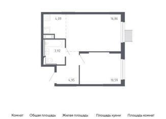 Продажа 1-комнатной квартиры, 40.4 м2, Москва, Ленинградское шоссе, 229Ак1, Молжаниновский район