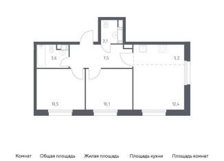 Продается двухкомнатная квартира, 50.8 м2, Москва, проспект Куприна, 30к9