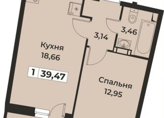 Продаю 1-комнатную квартиру, 38.2 м2, Мурино, ЖК Авиатор, проспект Авиаторов Балтики, 29к2