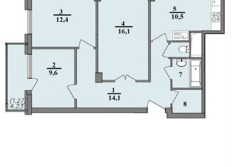 Продается 3-ком. квартира, 71.1 м2, Воронеж