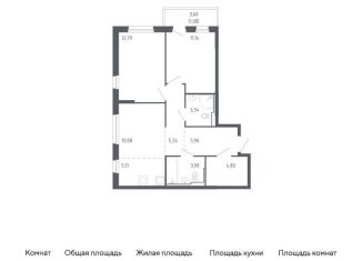 Продается двухкомнатная квартира, 63.6 м2, Тюмень, Ленинский округ