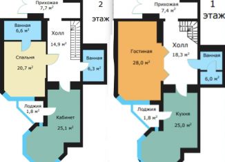 Трехкомнатная квартира на продажу, 166 м2, Москва, улица Архитектора Власова, 6, ЖК Вавилово