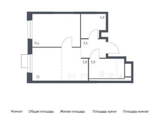 Продаю двухкомнатную квартиру, 36.7 м2, Владивосток, улица Сабанеева, 1.2