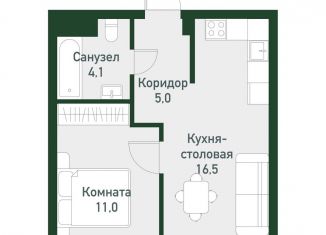 Продажа 1-ком. квартиры, 37.4 м2, Челябинская область
