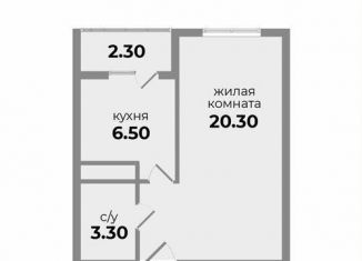 Продается 1-комнатная квартира, 30.5 м2, Михайловск, Прекрасная улица, 19