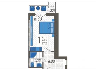 Продаю 1-ком. квартиру, 27.2 м2, Сочи, ЖК Летний, улица Искры, 88лит4