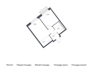 Продажа однокомнатной квартиры, 36 м2, село Лайково, жилой комплекс Рублёвский Квартал, 60