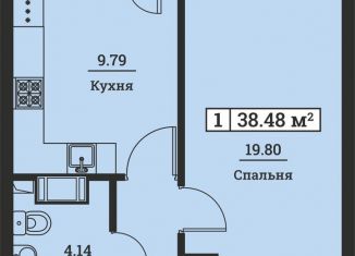 Продается однокомнатная квартира, 38.5 м2, Ленинградская область, Екатерининская улица, 19