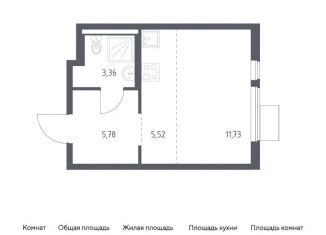 Квартира на продажу студия, 26.4 м2, Московская область, жилой комплекс Горки Парк, 8.2