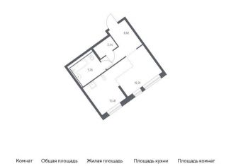 Квартира на продажу студия, 38 м2, Москва, Молжаниновский район