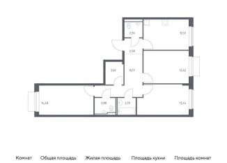 Продажа трехкомнатной квартиры, 78.5 м2, Москва, Молжаниновский район