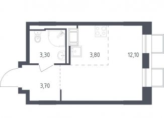 Продаю квартиру студию, 22.9 м2, посёлок Песочный