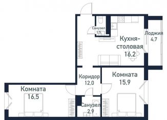 Продажа 2-ком. квартиры, 65 м2, Челябинская область
