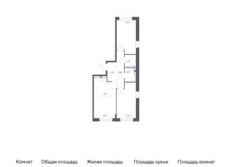 Продается 2-ком. квартира, 60 м2, поселение Кокошкино, жилой комплекс Новое Внуково, к29