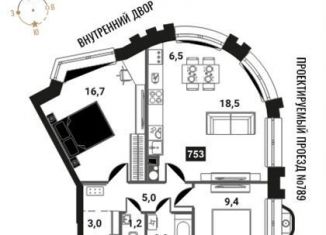 Продаю 3-комнатную квартиру, 63.6 м2, Москва, метро Электрозаводская