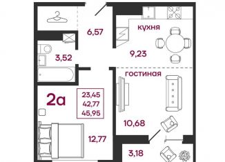 Продаю 2-комнатную квартиру, 46 м2, Пенза, улица Баталина, 31