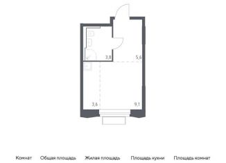 Квартира на продажу студия, 22.1 м2, Красногорск, жилой комплекс Квартал Строгино, к1