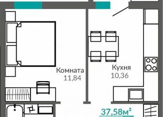 Продажа 1-комнатной квартиры, 35.9 м2, Симферополь, Киевский район