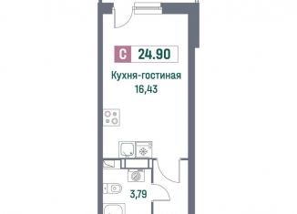 Квартира на продажу студия, 24.9 м2, Ленинградская область