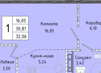 Квартира на продажу студия, 32.1 м2, Крым