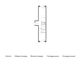 Однокомнатная квартира на продажу, 47 м2, Балашиха, жилой квартал Новоград Павлино, к8