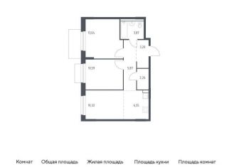 2-комнатная квартира на продажу, 55.7 м2, поселение Кокошкино, жилой комплекс Новое Внуково, к30